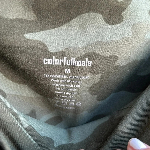 Colorfulkoala Camo Leggings | Camo Print Leggings | Camo | Green Leggings - Picture 5 of 5